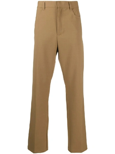 Shop Sunflower French Straight-leg Trousers In Brown