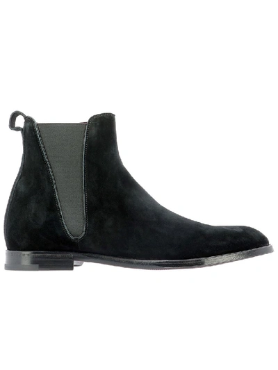 Shop Dolce & Gabbana Black Suede Ankle Boots
