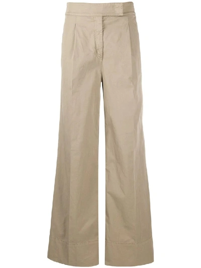 Shop N°21 Beige Cotton Pants In Neutrals