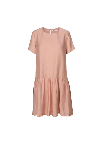 Samsoe O Samsoe Mille Ss Pink Synthetic Fibers Dress | ModeSens