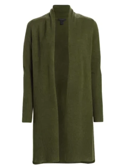 Shop Saks Fifth Avenue Collection Cashmere Duster In Charcoal Heather