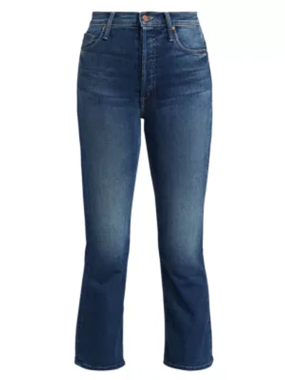 Shop Mother The Tripper High-rise Crop Bootcut Jeans In The Streets Are Talking