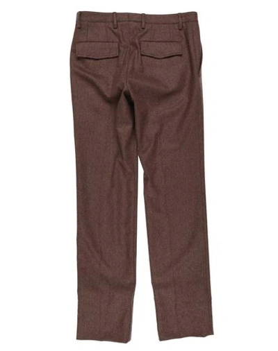 Shop Gucci Casual Pants In Brown