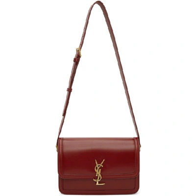 Shop Saint Laurent Red Medium Solferino Shoulder Bag In 6008 Redo