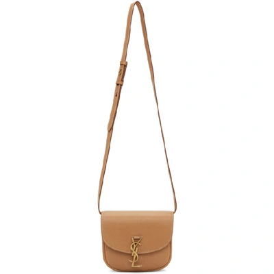 Shop Saint Laurent Tan Vintage Small Kaia Bag In 2725 Brgold