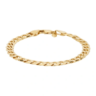 Shop Maria Black Gold Forza Bracelet In Gold Hp