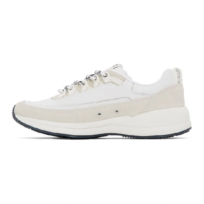 Shop Apc White & Grey Jay Sneakers In Aab Blanc