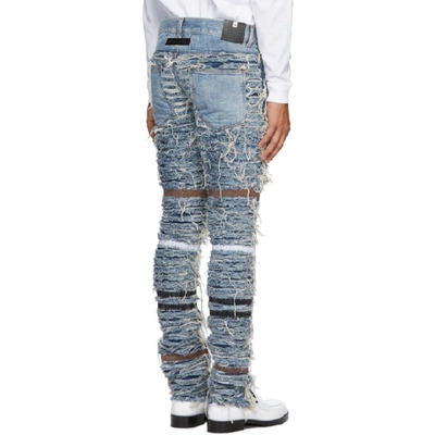 Shop Alyx 1017  9sm Blue Blackmeans Edition Six-pocket Jeans In Blu0004 Blu