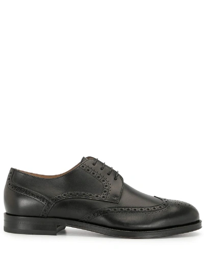 Shop Hugo Boss Lace-up Brogues In Black