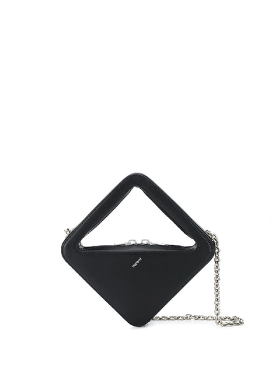 Shop Coperni Mini App Leather Handbag In Black