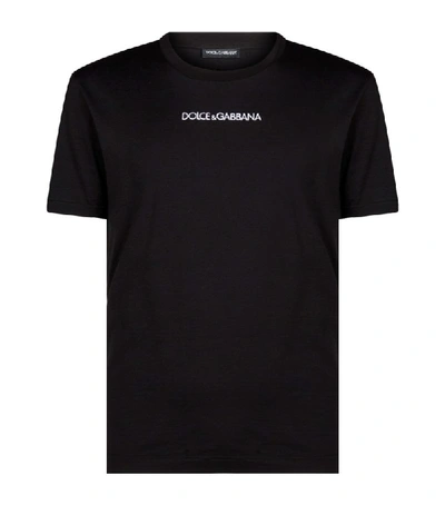 Shop Dolce & Gabbana Logo Embroidered T-shirt