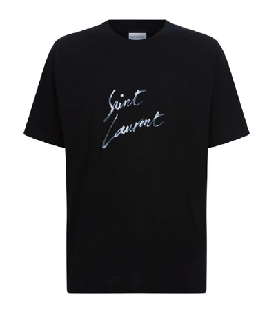 Shop Saint Laurent Logo Signature T-shirt