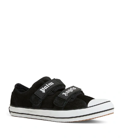 Shop Palm Angels Canvas Vulcanized Sneakers