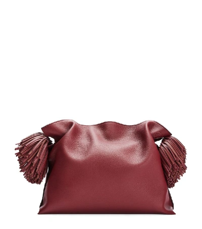 Shop Loewe Leather Flamenco Clutch Bag