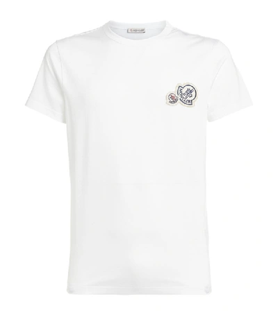 Shop Moncler Double Logo Patch T-shirt