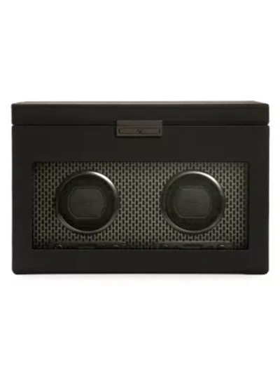 Shop Wolf Axis Double Watch Winder With Storage In Powder Coat