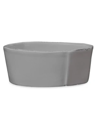 Shop Vietri Lastra Medium Ceramic Serving Bowl In Grey