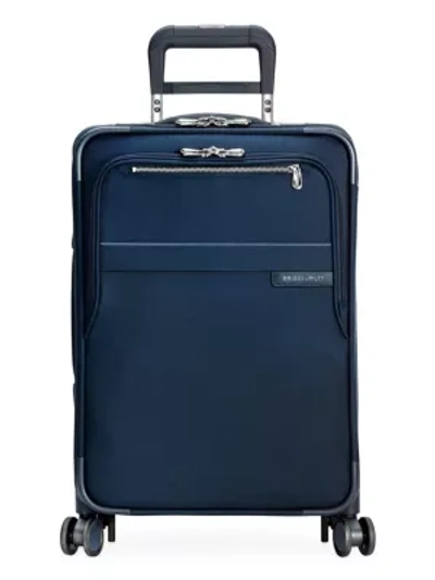 Shop Briggs & Riley Baseline Domestic Expandable Spinner Carry-on In Navy