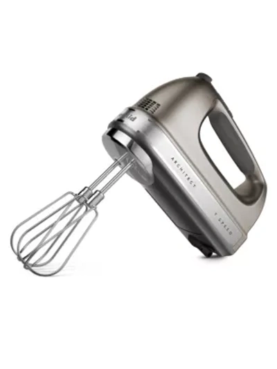 Shop Kitchenaid 7-speed Hand Mixer In Contour Silver