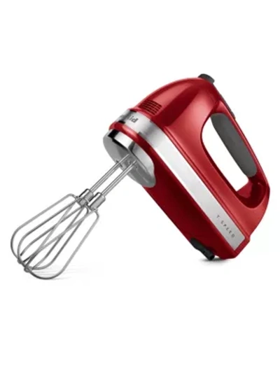 Shop Kitchenaid 7-speed Hand Mixer In Empire Red