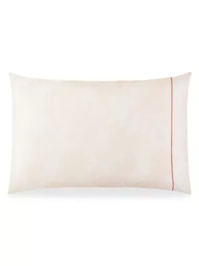 Shop Anne De Solene Glycine 2-piece Jacquard Pillowcase Set In Corail