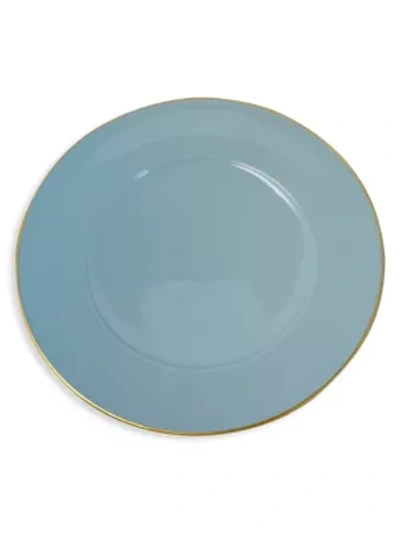 Shop Anna Weatherly Porcelain Charger In Powder Blue