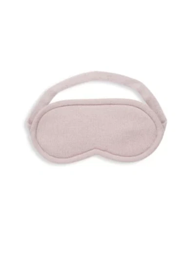Shop Sofia Cashmere Solid Sleep Mask In Blush