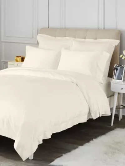 Shop Saks Fifth Avenue Hemstitch Flat Sheet In Ivory