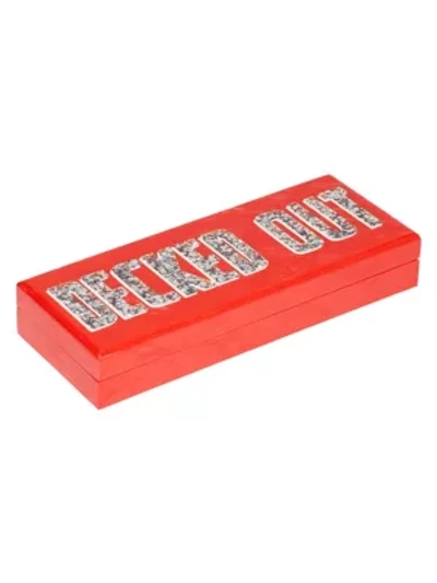 Shop Edie Parker Decked Out Card Box In Red