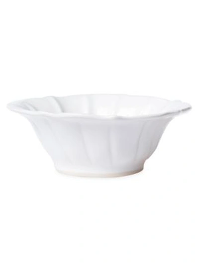 Shop Vietri Incanto Stone Ruffle Cereal Bowl In White