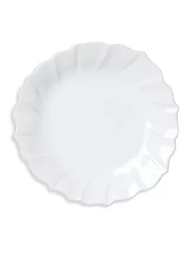 Shop Vietri Incanto Stone Ruffle Salad Plate In White
