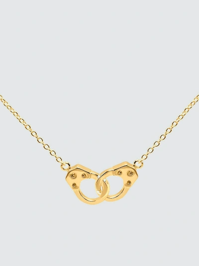 Shop Adina's Jewels - Verified Partner Handcuff Necklace In Gold