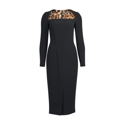 Shop Dolce & Gabbana Long Dress In Nero