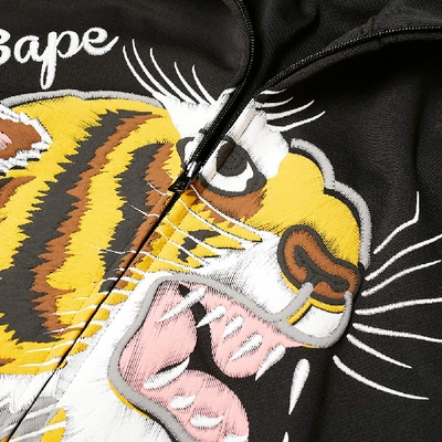Shop A Bathing Ape Tiger Jersey Jacket In Black