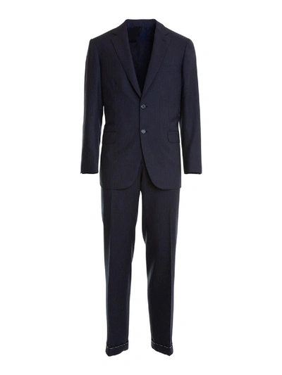 Shop Brioni Brunico Wool Formal Suit In Blue