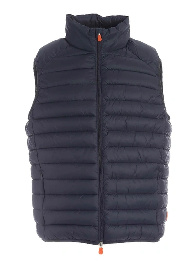 Shop Save The Duck Plumtech® Padded Waistcoat In Blue