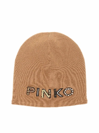 Shop Pinko Tropicale Cap In Beige