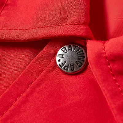 Shop A Bathing Ape College Coach Jacket In Red