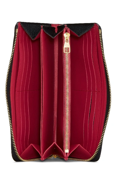 Pre-owned Louis Vuitton Black Taurillon Comete Wallet