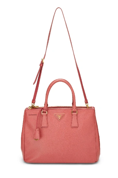 Pre-owned Prada Pink Saffiano Executive Tote Large