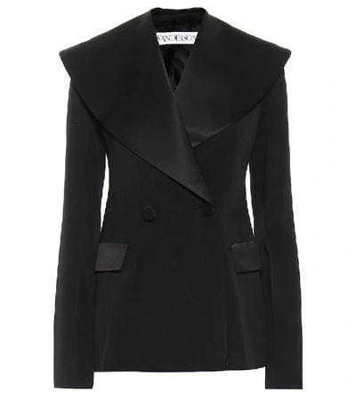 Shop Jw Anderson Virgin Wool Blazer In Black