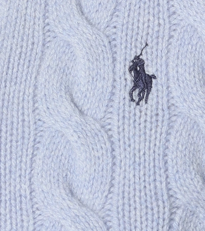 Shop Polo Ralph Lauren Wool And Cashmere Cardigan In Blue