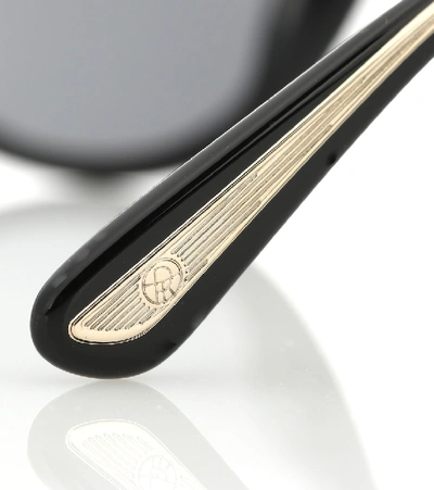 Shop The Row X Oliver Peoples Georgica Round Sunglasses In Black