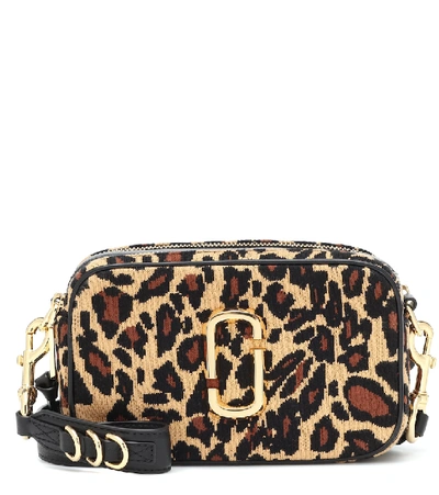 Shop Marc Jacobs Softshot 21 Leopard Crossbody Bag In Beige