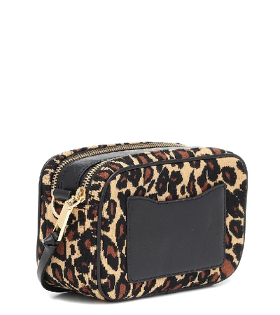 Shop Marc Jacobs Softshot 21 Leopard Crossbody Bag In Beige