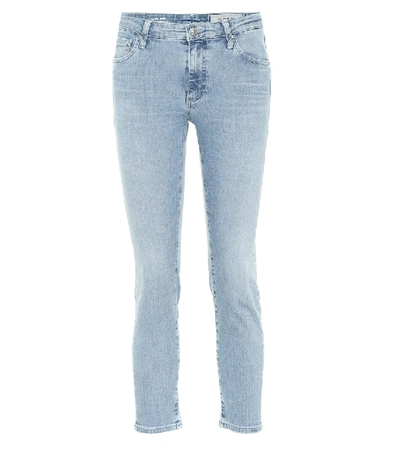 Shop Ag The Prima Cropped Jeans In Blue