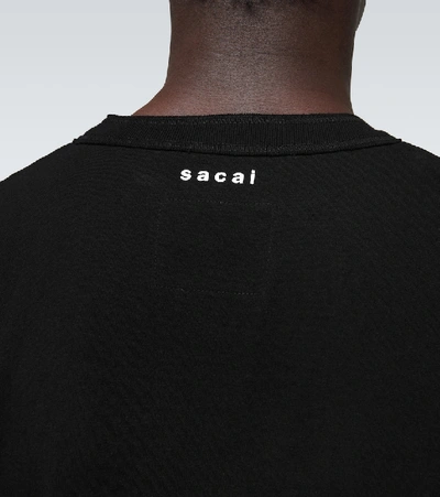 Shop Sacai Einstein Short-sleeved T-shirt In Black