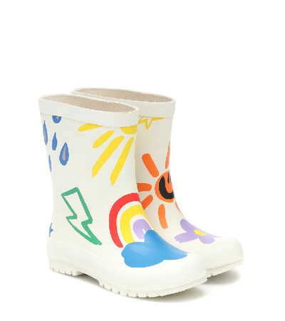 Shop Stella Mccartney Printed Rubber Boots In Multicoloured