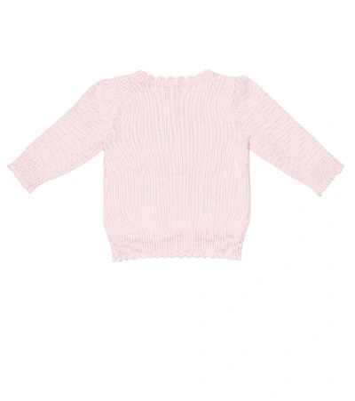 Shop Polo Ralph Lauren Baby Polo Bear Intarsia Cotton Sweater In Pink