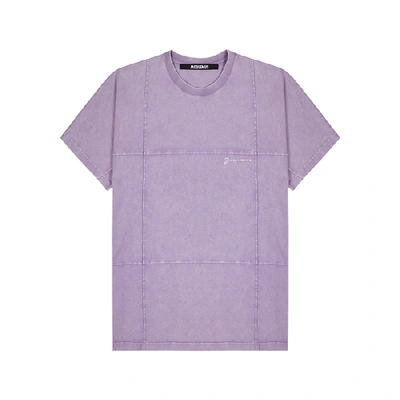 Shop Jacquemus Le T-shirt Carro Purple Cotton T-shirt